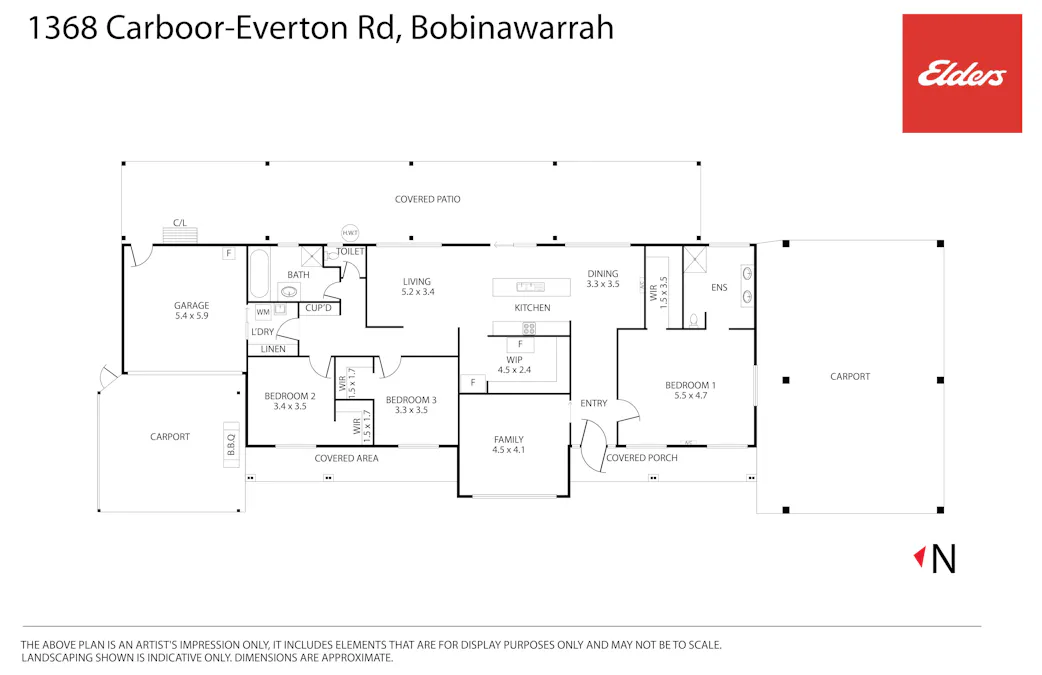 1368 Carboor-Everton Road, Bobinawarrah, VIC, 3678 - Floorplan 1