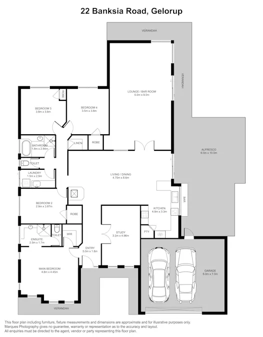 22 Banksia Road, Gelorup, WA, 6230 - Floorplan 1