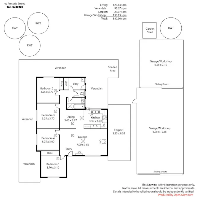 42 Pretoria Street, Tailem Bend, SA, 5260 - Floorplan 1