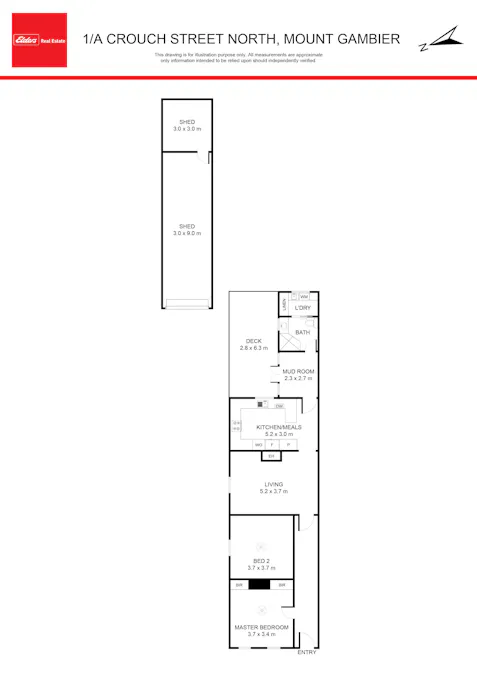 1/1A Crouch Street North, Mount Gambier, SA, 5290 - Floorplan 1