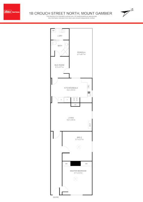2/1A Crouch Street North, Mount Gambier, SA, 5290 - Floorplan 1