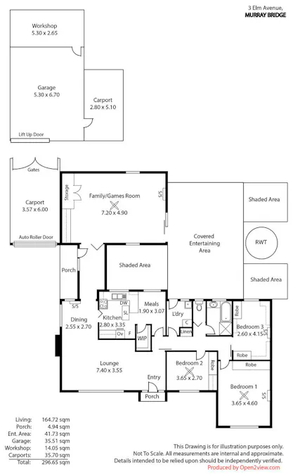 3 Elm Avenue, Murray Bridge, SA, 5253 - Floorplan 1