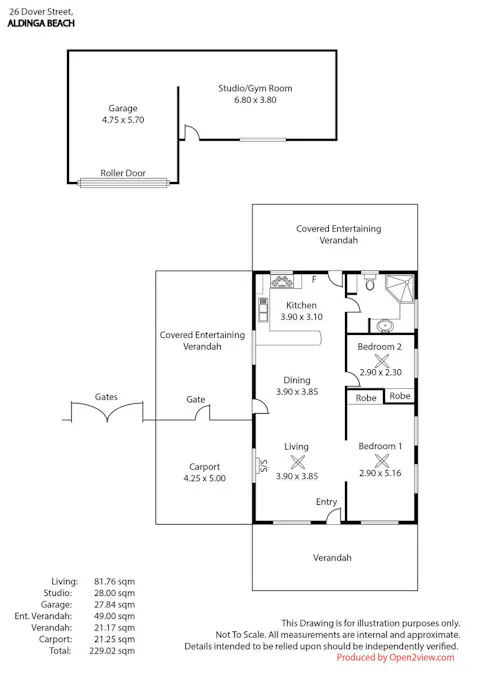 26 Dover Street, Aldinga Beach, SA, 5173 - Floorplan 1