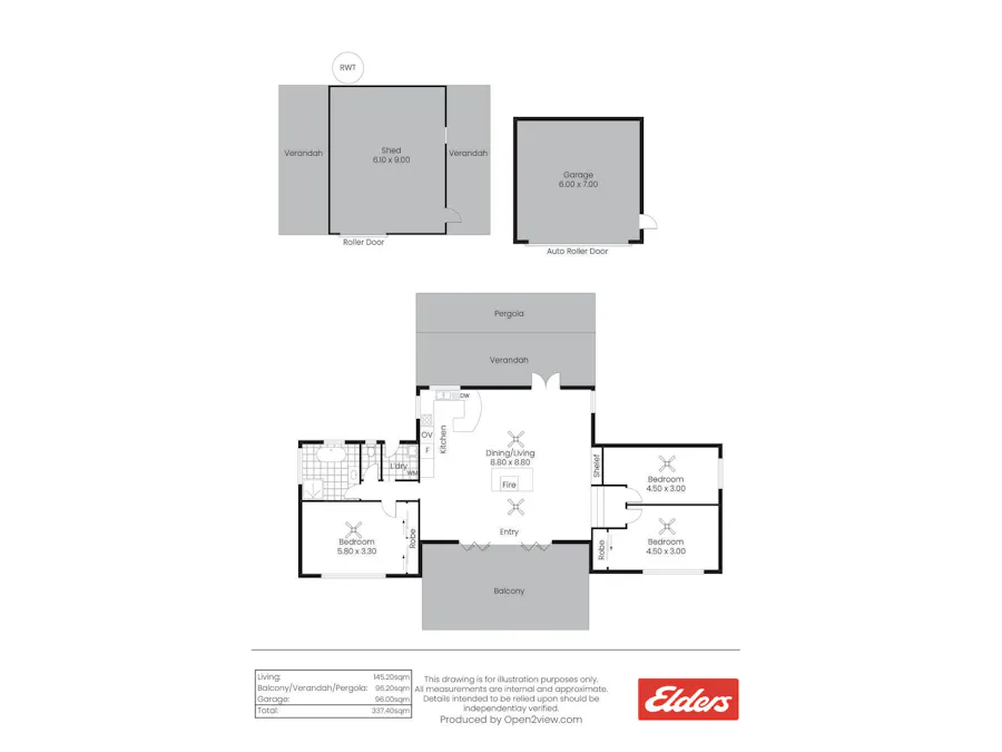 217 Skillogalee Creek Road, Watervale, SA, 5452 - Floorplan 1