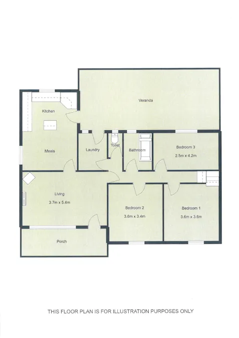 14 Illawarra Street, Naracoorte, SA, 5271 - Floorplan 1