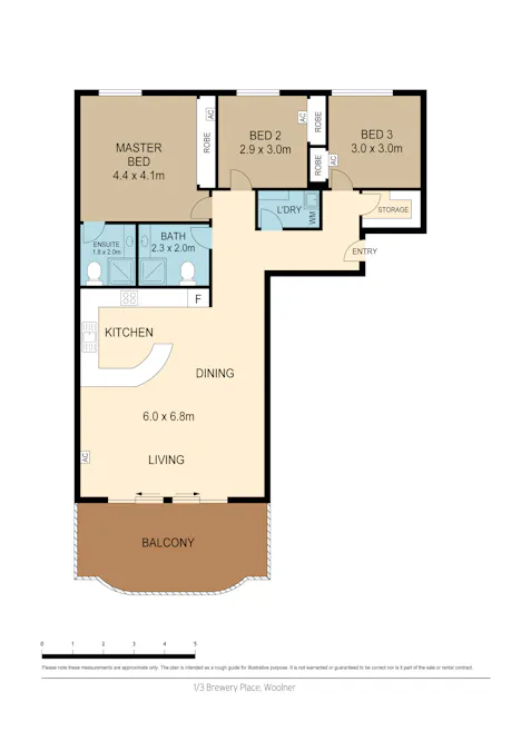 1/3 Brewery Place, Woolner, NT, 0820 - Floorplan 1