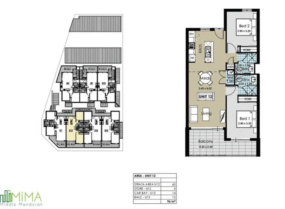 12/55 Forrest Street, Mandurah, WA, 6210 - Floorplan 1