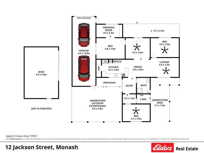 12 Jackson Street, Monash, SA, 5342 - Floorplan 1