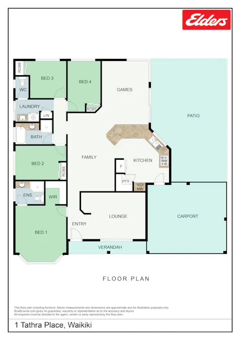 1 Tathra Place, Waikiki, WA, 6169 - Floorplan 1