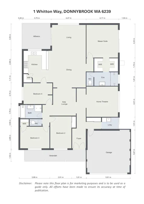 1 Whitton Way, Donnybrook, WA, 6239 - Floorplan 1