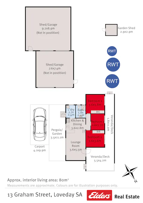13 Graham Street, Loveday, SA, 5345 - Floorplan 1