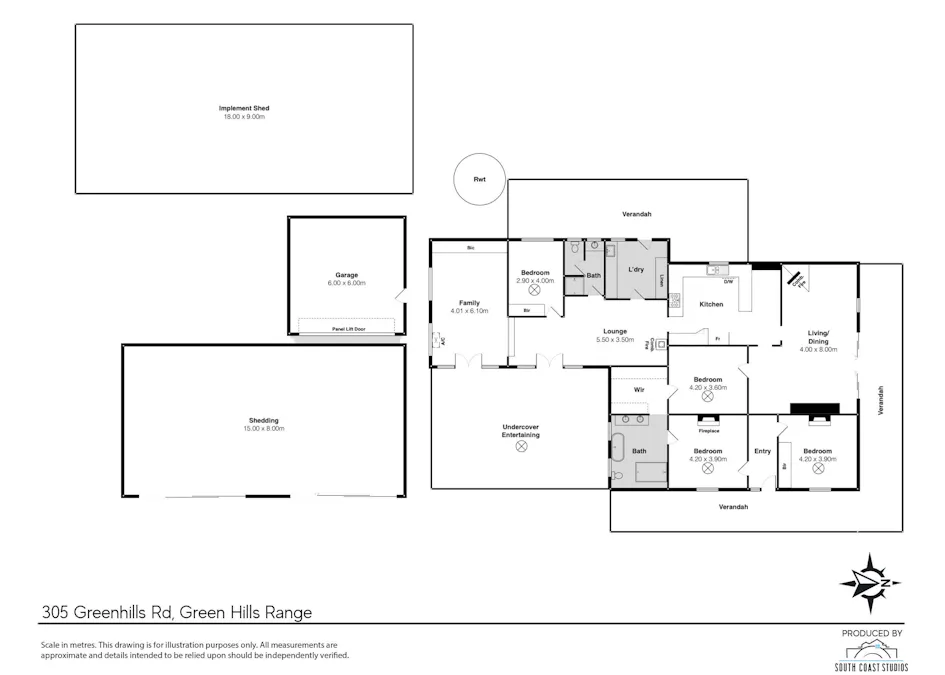 305 Greenhills Road, Green Hills Range, SA, 5153 - Floorplan 1