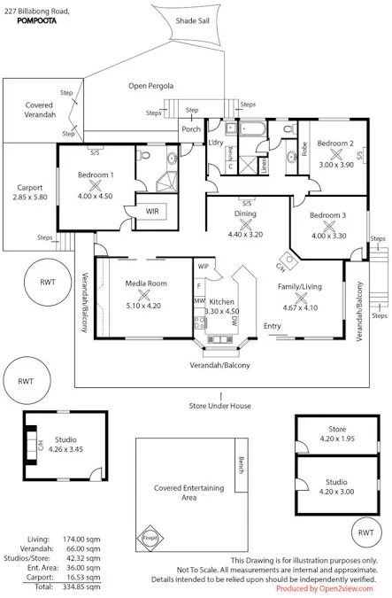 227 Billabong Road, Pompoota, SA, 5238 - Floorplan 1