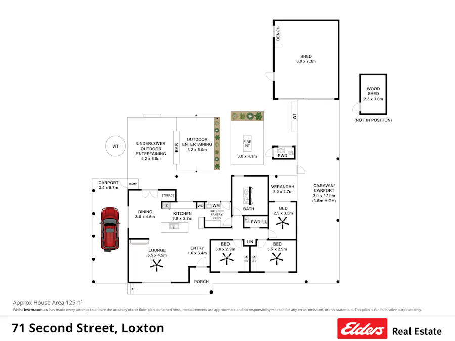71 Second Street, Loxton, SA, 5333 - Floorplan 1