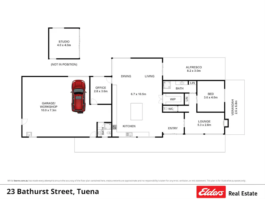23 Bathurst Street, Tuena, NSW, 2583 - Floorplan 1