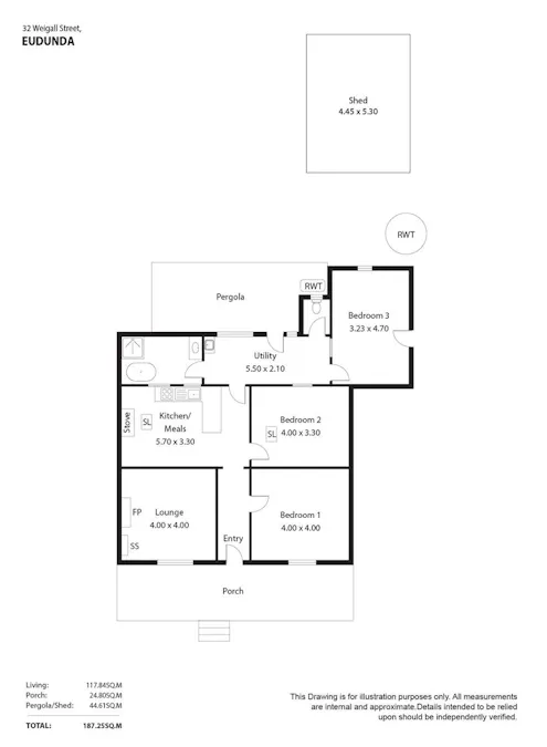 32 Weigall Street, Eudunda, SA, 5374 - Floorplan 1