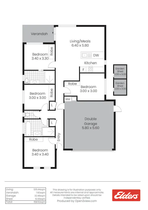 9 Rehn Road, Whyalla Jenkins, SA, 5609 - Floorplan 1