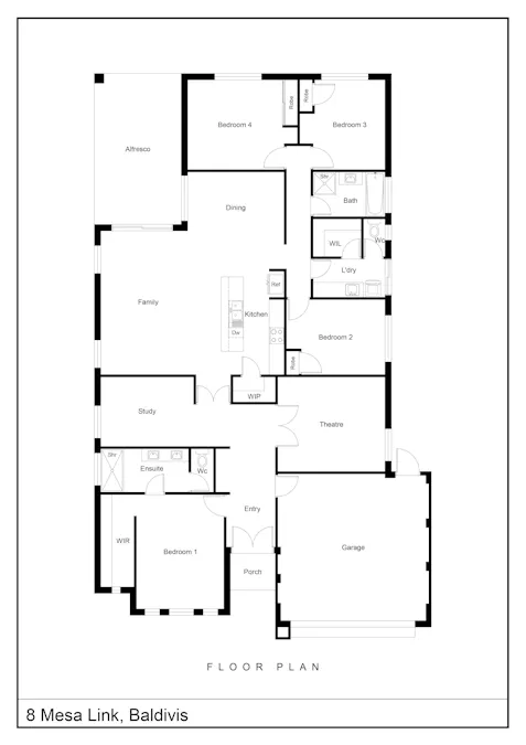 8 Mesa Link, Baldivis, WA, 6171 - Floorplan 1