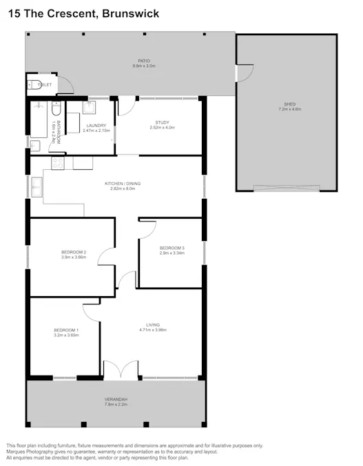 15 The Crescent , Brunswick, WA, 6224 - Floorplan 1