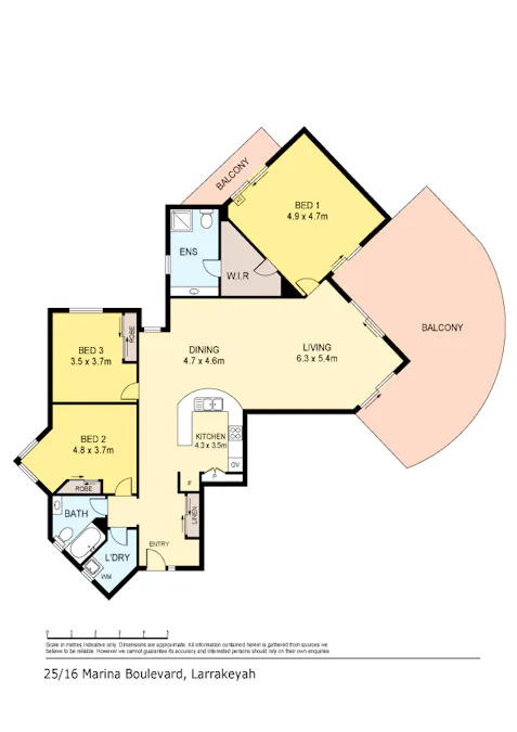 25/16 Marina Boulevard, Larrakeyah, NT, 0820 - Floorplan 1