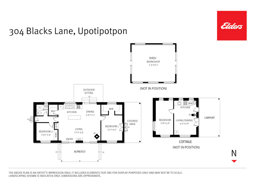 304 Blacks Lane, Upotipotpon, VIC, 3669 - Floorplan 1