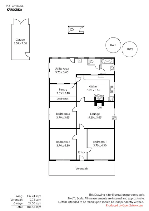 153 Barr Road, Karoonda, SA, 5307 - Floorplan 1