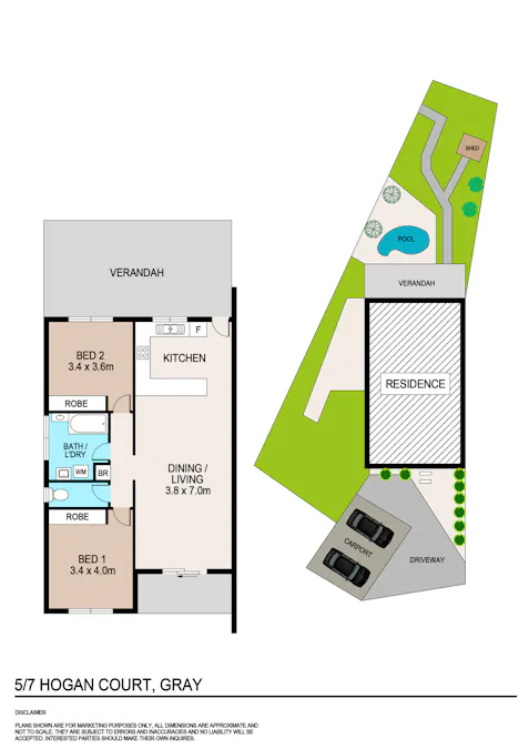 5/7 Hogan Court, Gray, NT, 0830 - Floorplan 1