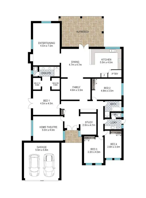 3 Shier Rise, Burekup, WA, 6227 - Floorplan 2