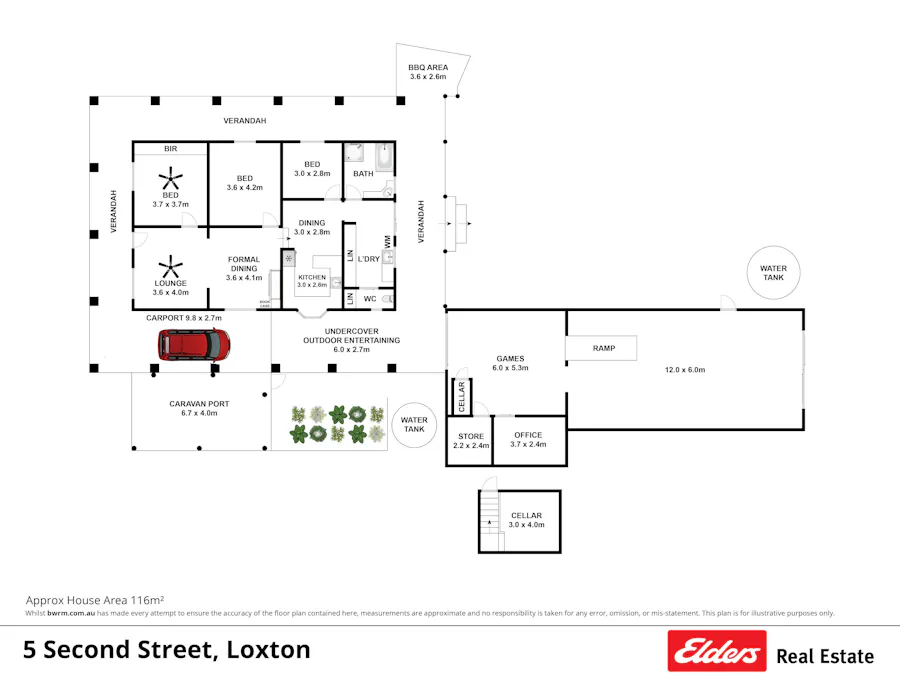 5 Second Street, Loxton, SA, 5333 - Floorplan 1