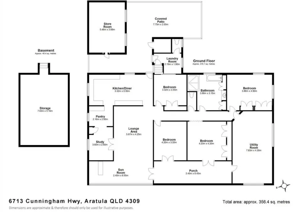 6713 Cunningham Highway, Aratula, QLD, 4309 - Floorplan 1