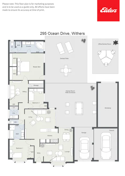 295 Ocean Drive, Withers, WA, 6230 - Floorplan 1