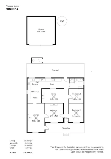 7 Hannan Street, Eudunda, SA, 5374 - Floorplan 1