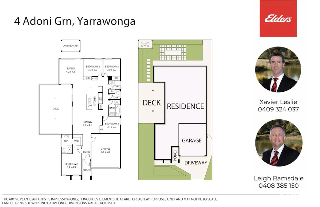 4 Adoni Green, Yarrawonga, VIC, 3730 - Floorplan 1