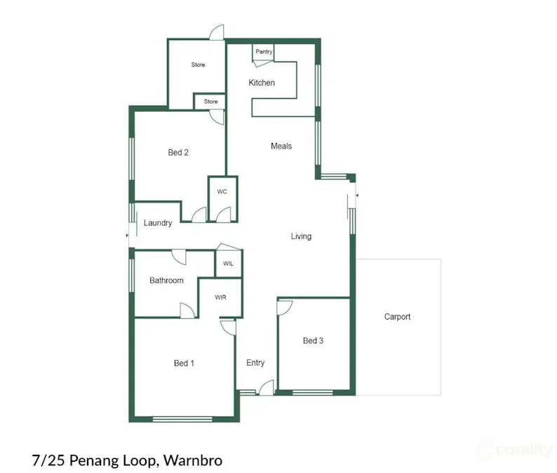 7/25 Penang Loop, Warnbro, WA, 6169 - Floorplan 1