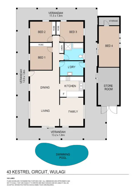 43 Kestrel Circuit, Wulagi, NT, 0812 - Floorplan 1