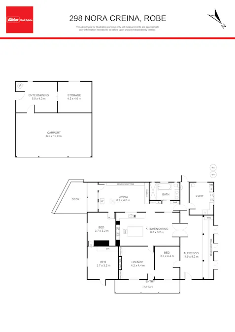 298 Nora Creina Road, Robe, SA, 5276 - Floorplan 1