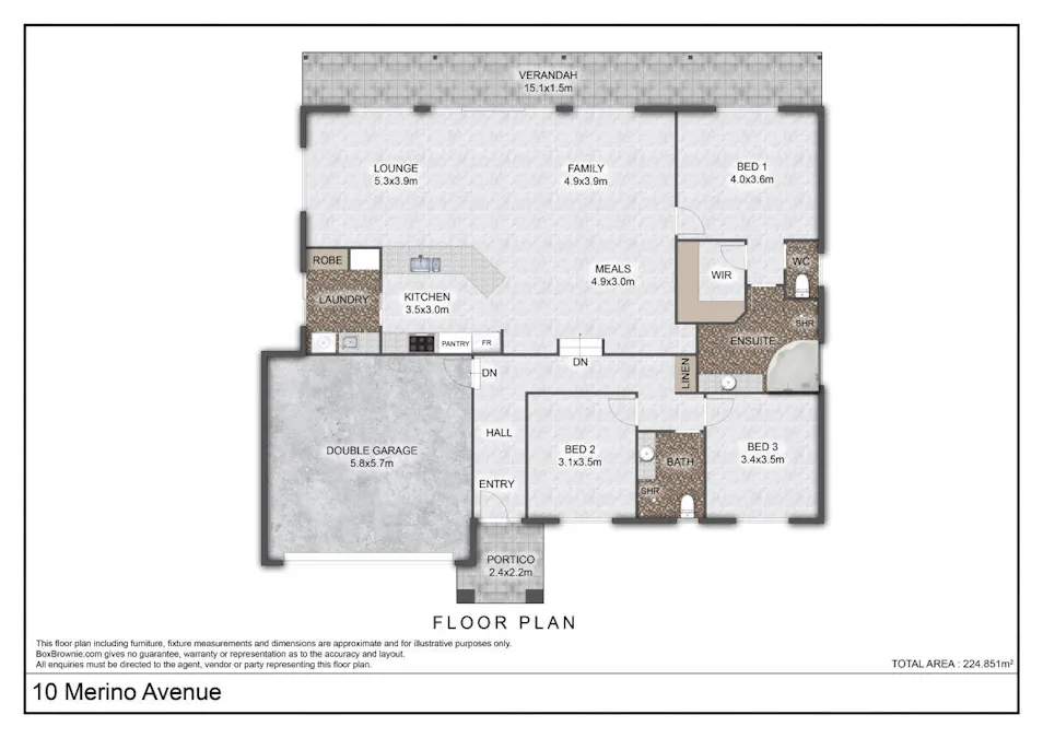 10 Merino Avenue, Carrickalinga, SA, 5204 - Floorplan 1
