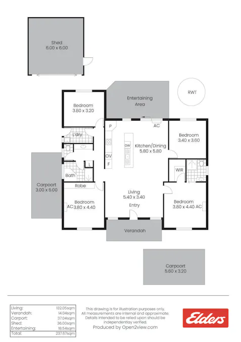7 Dart Close, Edithburgh, SA, 5583 - Floorplan 1