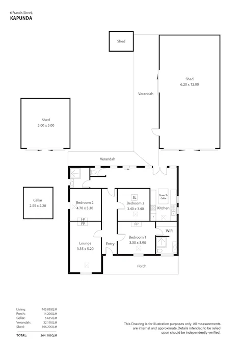 6 Francis Street, Kapunda, SA, 5373 - Floorplan 1
