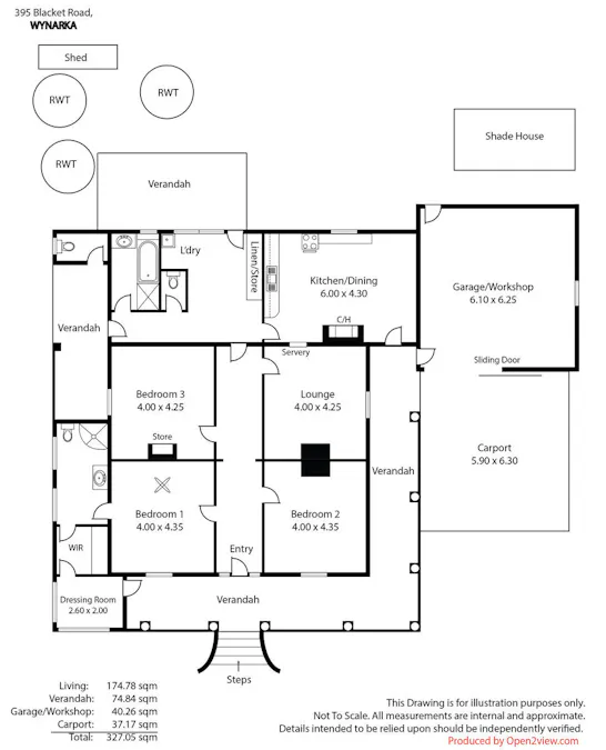 395 Blacket Road, Wynarka, SA, 5306 - Floorplan 1