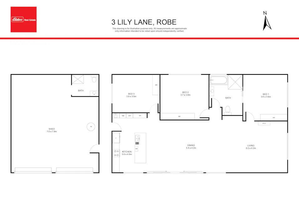 3 Lily Lane, Robe, SA, 5276 - Floorplan 1
