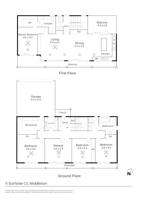 5 Surfside Court, Middleton, SA, 5213 - Floorplan 1