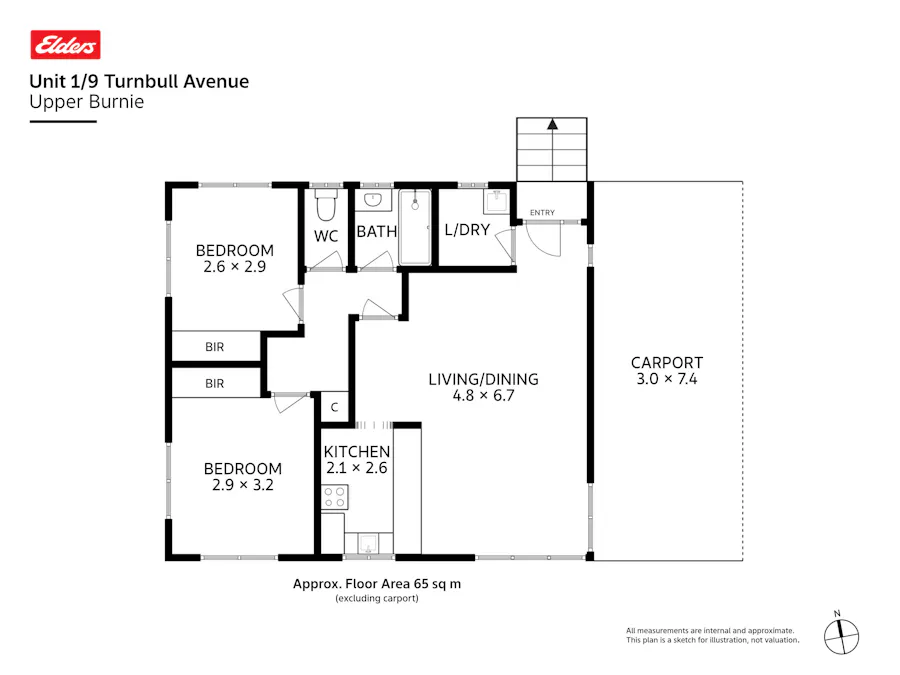 1/9 Turnbull Avenue, Upper Burnie, TAS, 7320 - Floorplan 1