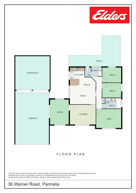 36 Warner Road, Parmelia, WA, 6167 - Floorplan 1