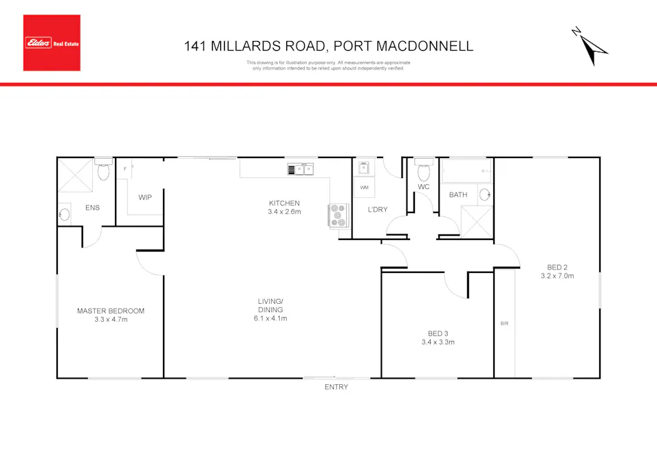 141 Millards Road, Port Macdonnell, SA, 5291 - Floorplan 1