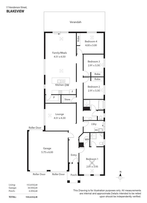 17 Henderson Street, Blakeview, SA, 5114 - Floorplan 1