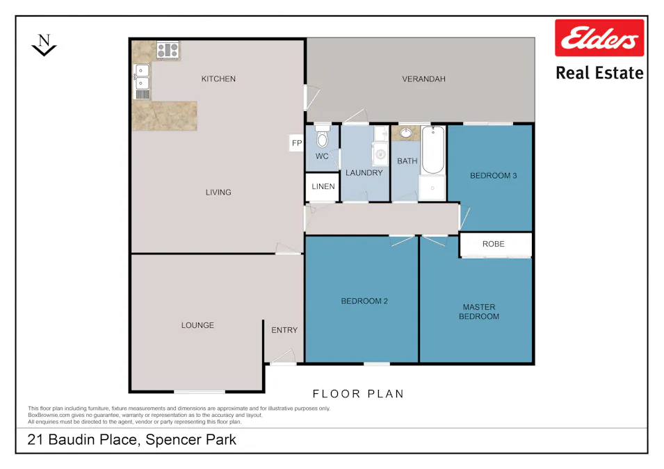 21 Baudin Place, Spencer Park, WA, 6330 - Floorplan 1