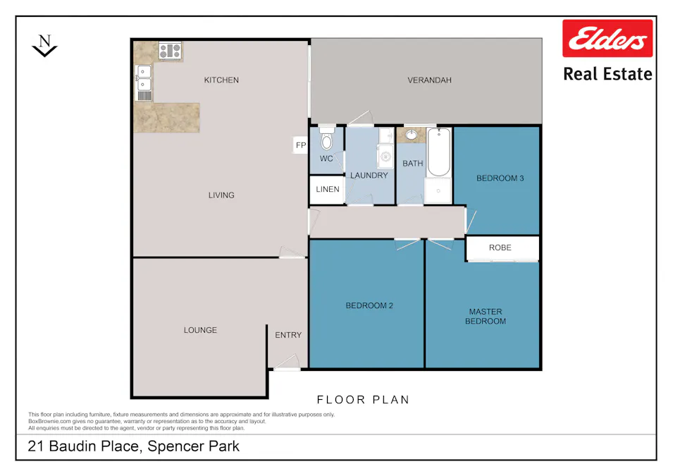 21 Baudin Place, Spencer Park, WA, 6330 - Floorplan 1