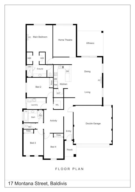 17 Montana Street, Baldivis, WA, 6171 - Floorplan 1