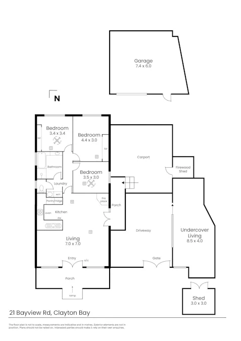 21 Bayview Road, Clayton Bay, SA, 5256 - Floorplan 1
